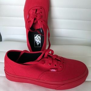 Authentic True Red&Black Vans